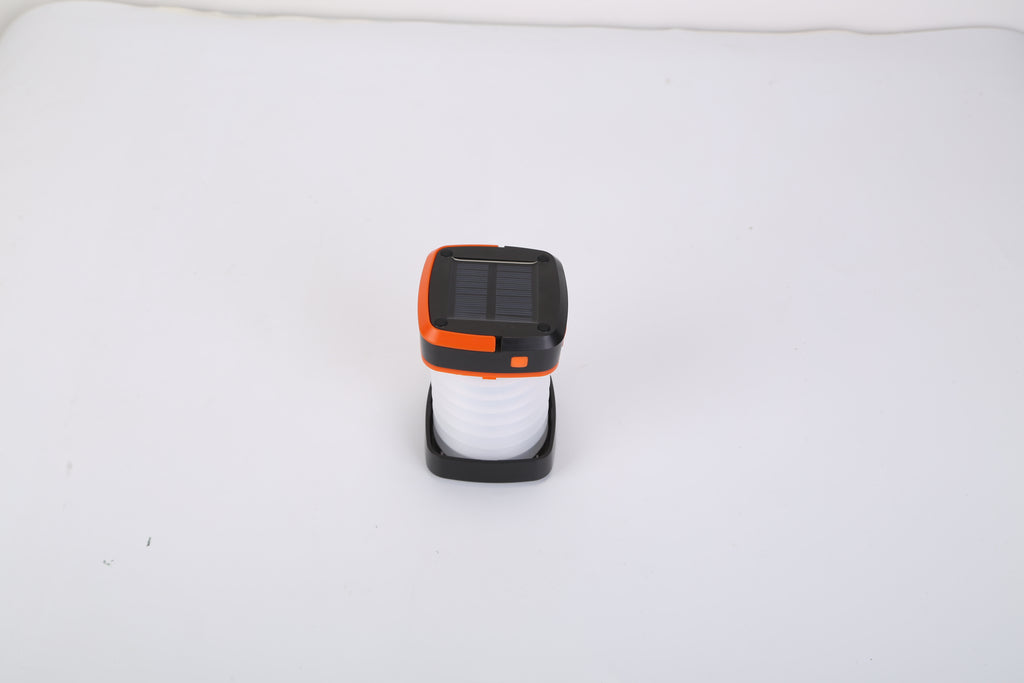 Solar Camping Lantern LED Collapsible Tent Lamp USB Rechargeable Portable Emergency Camping Light For Hiking Fishing Outdoor