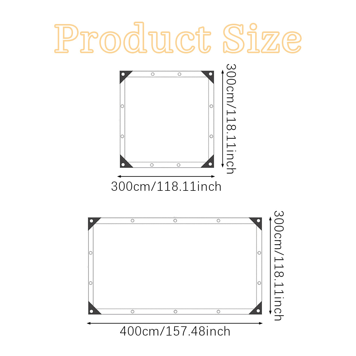 Outdoor - Sunshade Net 3X4 Meters  4 Hooks