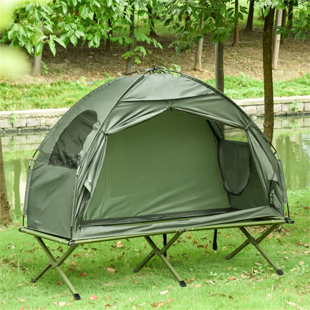 Off Ground Foldable Camping Tent Raised Outdoor Sleeping Cot Tent