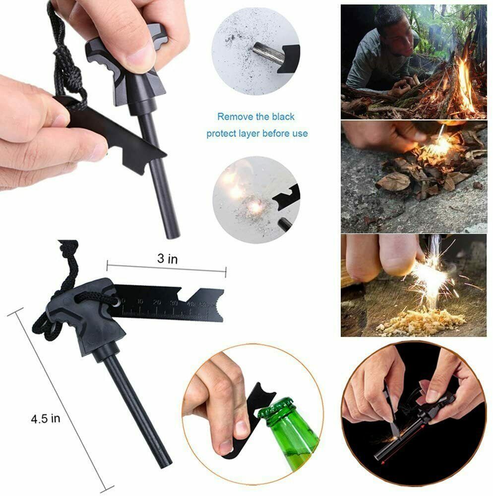 14-In-1 Outdoor Emergency Survival Kit Camping Hiking Off Grid Tactical Gear Set