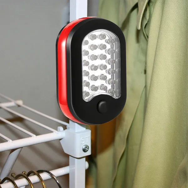 Compact Work Light 27LEDs Hang Lights Portable Magnetic Flashlight With Hook For Camping Hiking Emergency